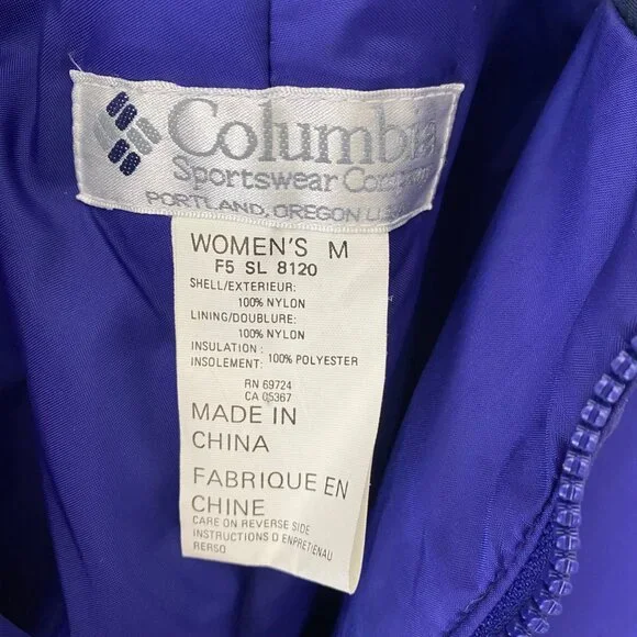 Columbia Womens Medium Snow Pants Nylon Waterproof Adjustable Straps Snow Ski - Picture 3 of 15